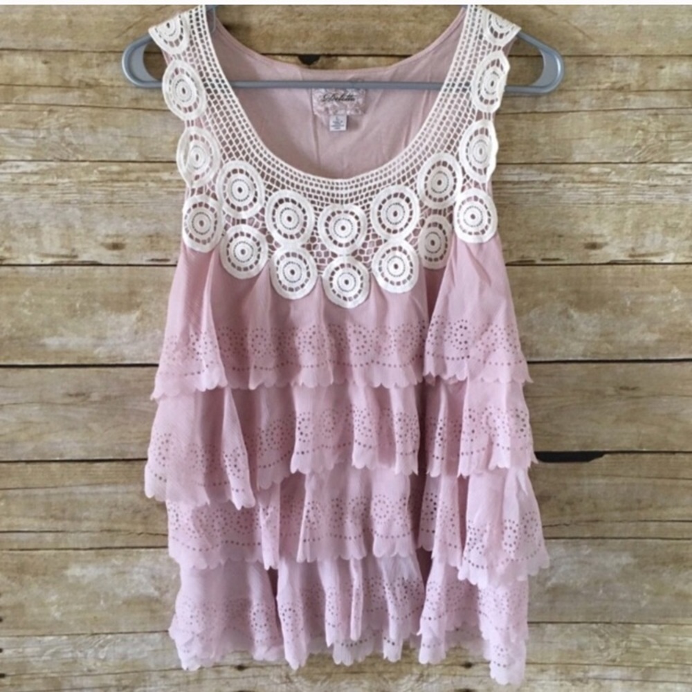 Anthropologie Deletta Ruffle Top
